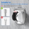 FEELSO No-Drill Shower Head Holder,Strong Adhesive Wall Mount, Adjustable Shower