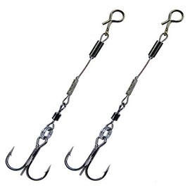 K.P Baits Stinger Drilling Anxiety Hooks with Swivel Pack of 2 8 cm - 12 kg - Hook Size 8