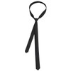HSLPSM Women's Black Tie, Adjustable Tie, Black, Formal Black Ties,