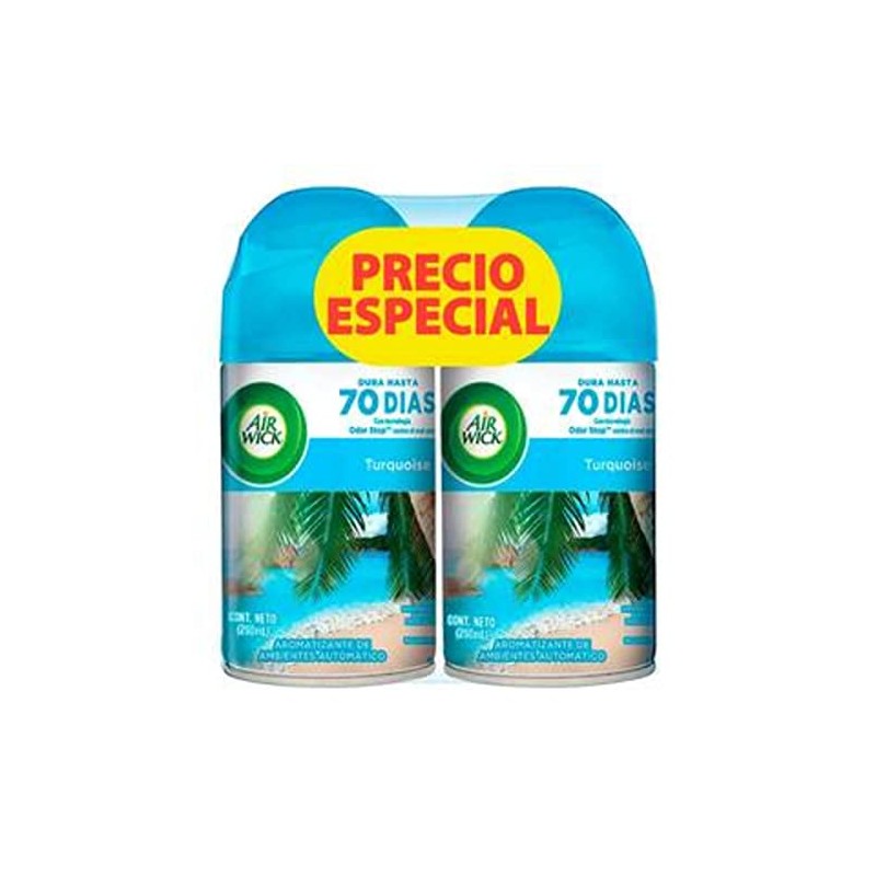 Air Wick® Aromatizante de Ambiente Freshmatic Repuesto Turquoise Oasis 250