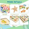 edutree Wooden Peg Puzzles for Toddlers 2-4, 6 Pack Educational
