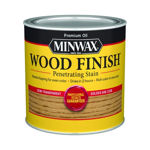 Minwax Store MINWAX-221024444-8oz Golden Oak Minwax 221024444 Finish Penetrating Interior Wood Stain, 8 Fl Oz (Pack of 1)