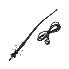 Universal Car FM AM Antenna High Flexible Auto Radio Aerial with Din Male Connector for Truck Bus Caravan