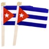 TSMD Cuba Stick Flag Cuban Small Mini Hand Held Flags,5x8