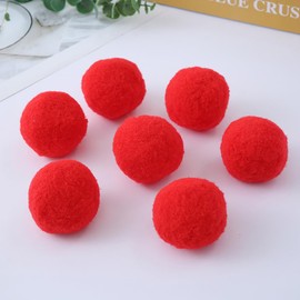 Yurosiay Pompoms Colourful Pack of 100 3 cm Large Pom Poms for Crafts High Elastic Small Pompoms Pompoms Balls Plush Balls for DIY Creative Crafts Party Decoration Yellow Pack of 100