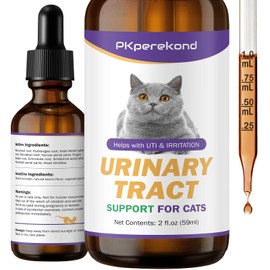 Urinary Tract Support for Cats - UTI Treatment for Cats - Urinary Tract Health, Relieves Urinary Crystals, Kidney and Bladder Support Supplement, 2 oz CATNEW