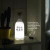 USB Rechargeable LED Bedside Lamp Milk Bottle DIY Message Night