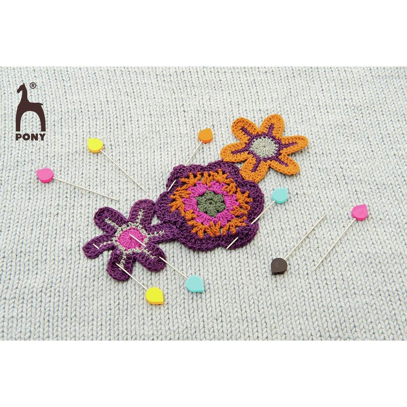 Pony Marking Pins, Steel, Multi-Colour, 8 x 2.8 x 13