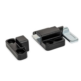 Ganter Normelemente GN 724.3-13-20-L2-SW-2 Spring Bolt Black Bolt 13 mm Bevel Bottom