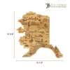 Totally Bamboo Destination Alaska State Shaped Serving and Cutting Board,