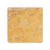 Gold (Yellow) Travertine 4 X 4 Field Tile, Tumbled