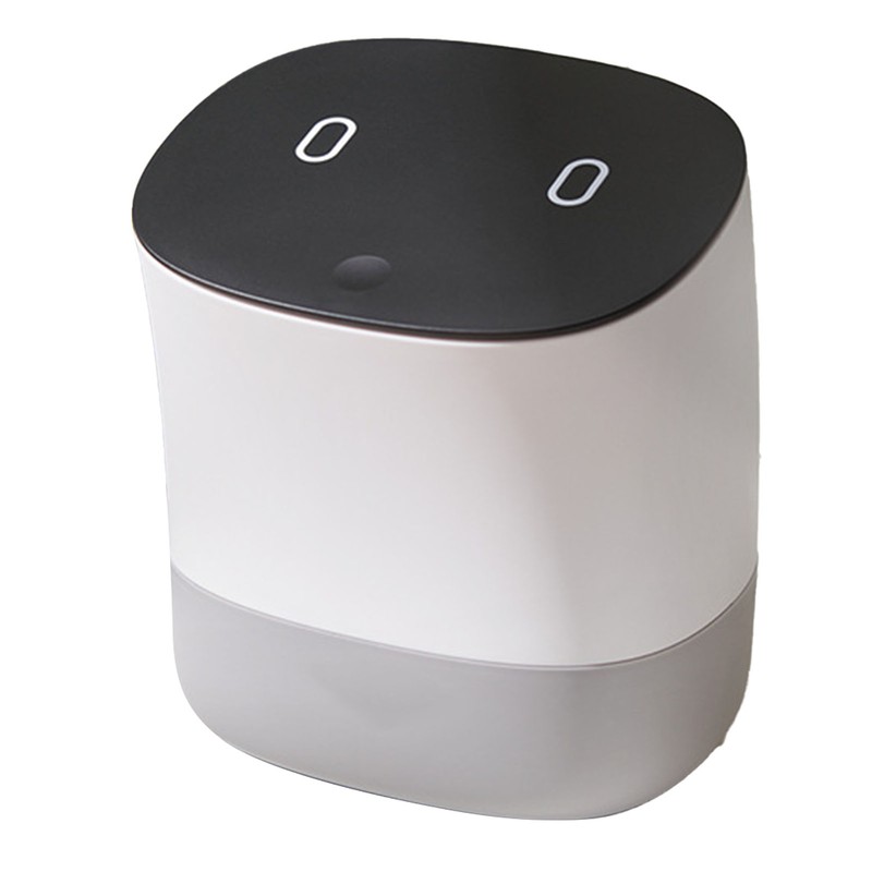 Mini Trash Can with Lid Small Desktop Trash Can Detachable