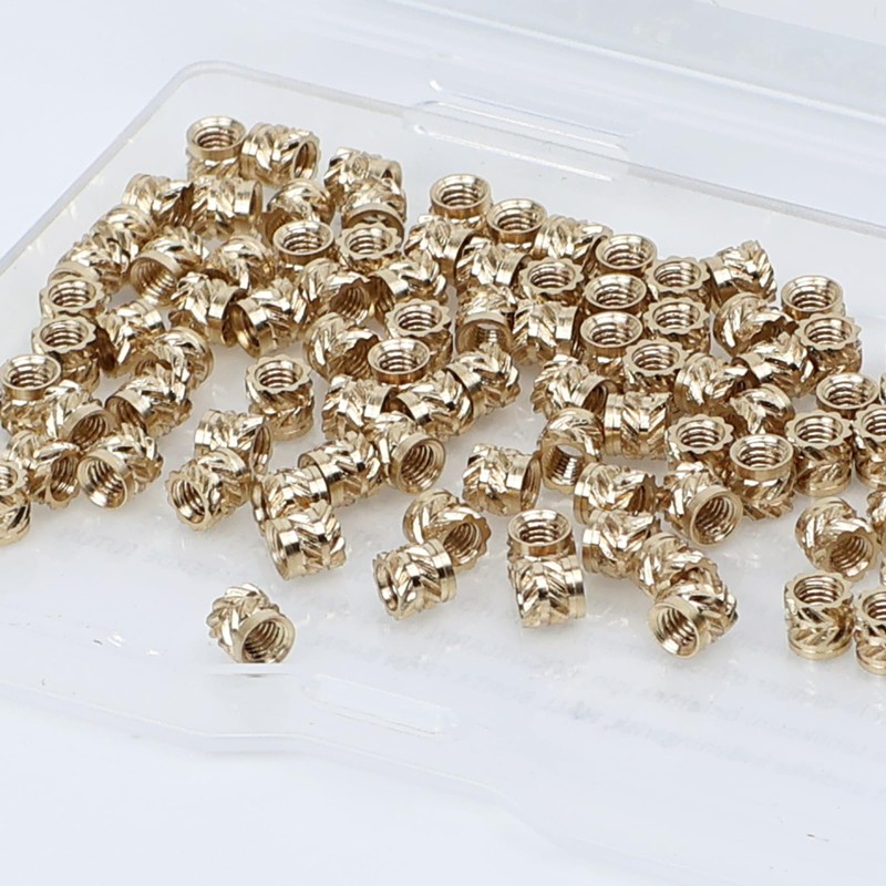 M4 Threaded Inserts for 3D Printing 100pcs M4 x 5