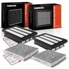 A-Premium 4-PC Engine & Cabin Air Filter with Activated Carbon