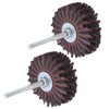 uxcell 2pcs Abrasive Cloth Flap Wheel Sanding Star 1/4-Inch Shank