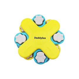 Duddyfan Dog Puzzle Toy- Treat Dispensing, Slow Feeder for Boredom & Mental Stimulation, Dogs Enrichment Toys to Keep Them Busy