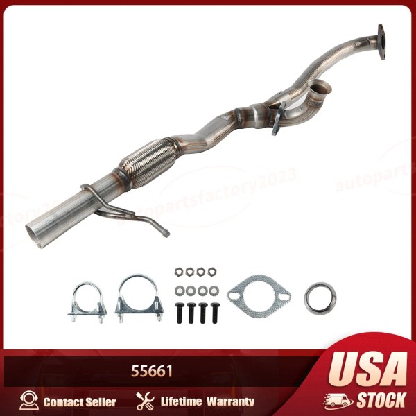 Unbranded Front Flex Pipe w/Gaskets For 2011-2019 Ford Flex &