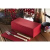 Servilletas Papel Rojo Toallas Desechables Lino Invitados Mano Suaves Absorbentes