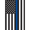 Thin Blue Line Police House Flag Patriotic Emergency Services 28"