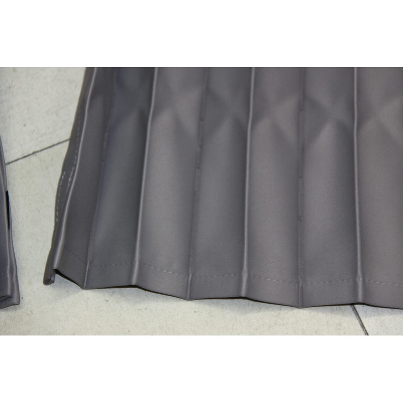 Dark Grey Pleated Truck Curtain Side Curtains 100cm W x