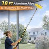 24FT High Reach Window Squeegee with Extension Pole, 2-1 Window