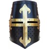 Armory Replicas Medieval Knights Templar Crusader Helmets Collection: Forged Carbon