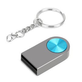 LEIZHAN USB 3.0 Flash Drive, Mini USB Flash Drive, USB Flash Drive for Car, USB Flash Drive with Chain for PC, Notebook etc (32GB, Green)