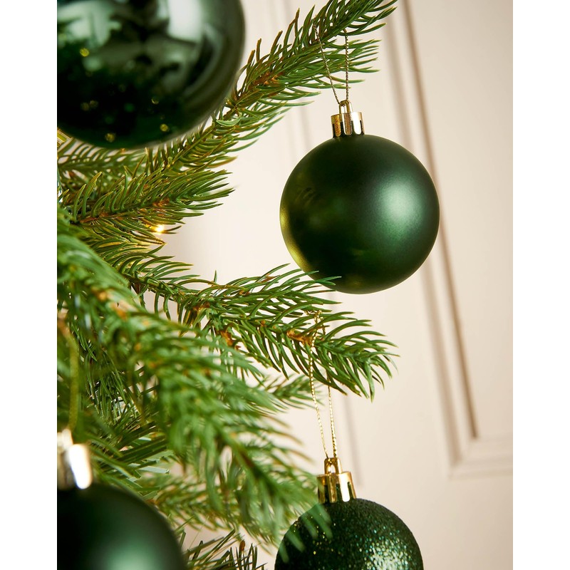 Sage Green Shatterproof Bauble, 50 Pack
