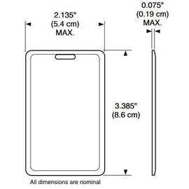 Genuine HID ProxCard II 1326 LMSMV Clamshell Proximity Card for Access Control. Pre-Programmed Standard 26 bit H10301 Format. (25 Pack)