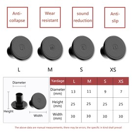 Protectores de césped de tacón alto, 12 pares, 2 tamaños, topes de fregadero de talón y tapas de reparación de talón, protectores antideslizantes para caminar sobre zacate, grava, humedales, Xs~s-clear, XS