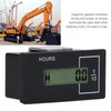 Excavator Timer Hour Meter Remote Control LCD Digital Display 12V‑36V