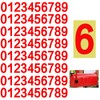 Yuomtf Reflective Mailbox Numbers Sticker for Outside，8 Sets 0-9 Self