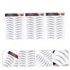 FOMIYES 3sheets Natural Eyebrow Stencil Brow Tint Hair-like Stickers for