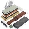 Knife Sharpening Stone - Dual Grit Whetstone 400/1000 3000/8000, Knife