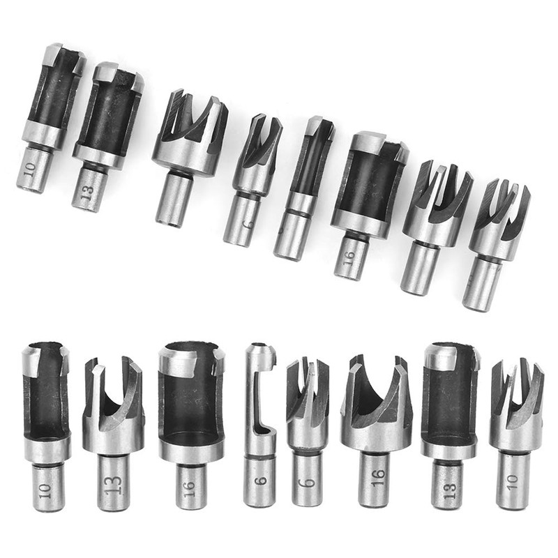 Wood Plug Cutter Set 8 Pieces Wood Plug Cutter Carbon