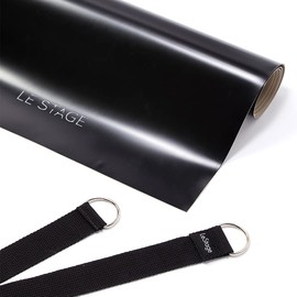 LeStage Dance Floor – Portable Dance Floor Mat with Bonus Stretch Strap – Controlled Slip Surface to Practice & Improve Dance Ballet Performance at Home, Studio, Stage – Kids & Adults (48" x 36.5")