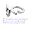 Fajoeda Pack of 100 Spring Washers M2.5, A2 V2A Stainless