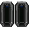 Dnaleao Black Hand Warmers USB Rechargeable - Use Separately or