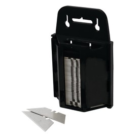 Performance Tool W7501 Easy to Use Blade Dispenser with 100 Precision Honed Blades - Fits Standard Utility Knives for Home, Shop, and Office Use