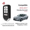 2 Keylessbest Replacement for 2016 2017 Honda Accord Key Fob