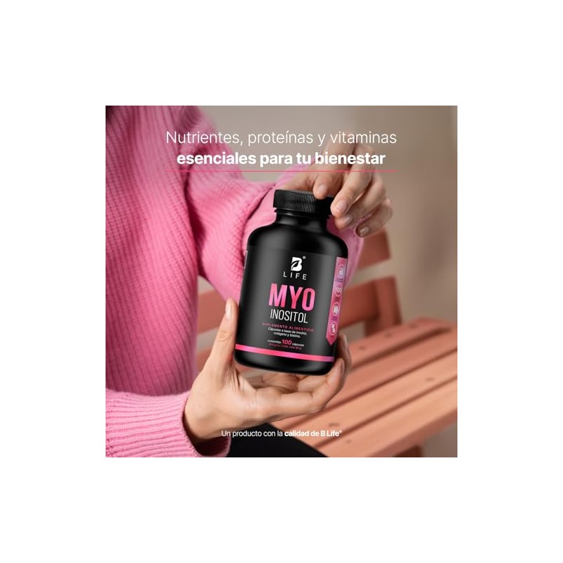 B Life | Inositol de 100 Cápsulas de 500 mg