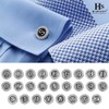 HAWSON 2.2 Inch Tie Clips and Cufflinks Set
