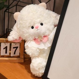 Wgxzyq 10inch Lamb Stuffed Animal, Sheep Plush Toy, Birthday Gift for Kids 10inch