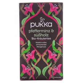 Pukka Bio Tee, Pfefferminz und Suessholz, 20 Beutel