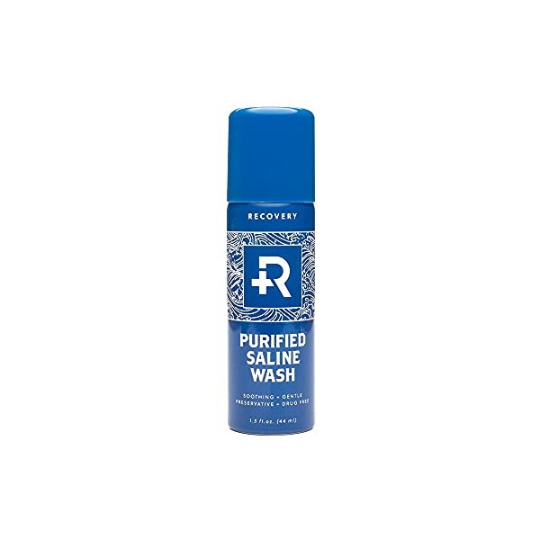 Recovery Piercing Aftercare Purified Saline Spray - All Natural Piercing Cleaner, 1.5 Ounces