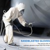 Tagtight Rubber Sandblasting Gloves, Sand Blasting Gloves for Sandblasting Cabin,