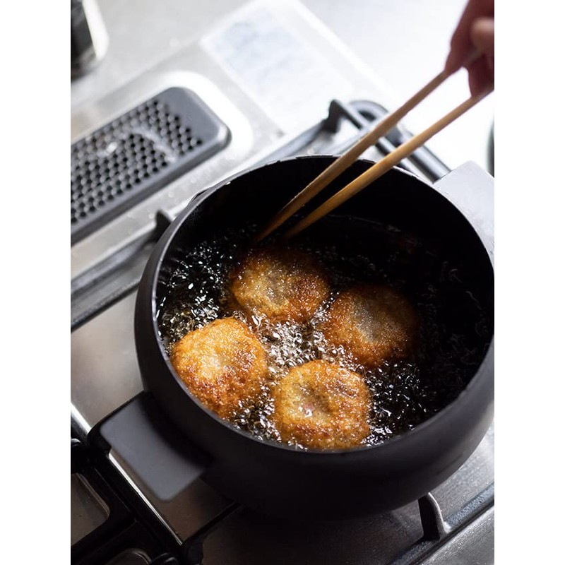 Turezure Hanako x Orange Page, Iron Fryer with Lid, 7.1
