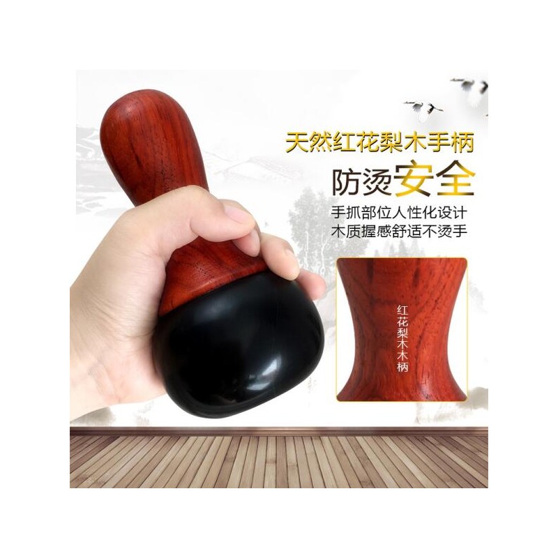 손잡이 핫스톤 온열 플러그 둥근바닥 5cm 기본장 관리 찜질돌 Handle