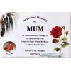 In Memoriam Tile Plaque - In loving memory of MUM