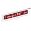 r_planning Metal Plate Sticker Decoration Label Emblem Set of 2